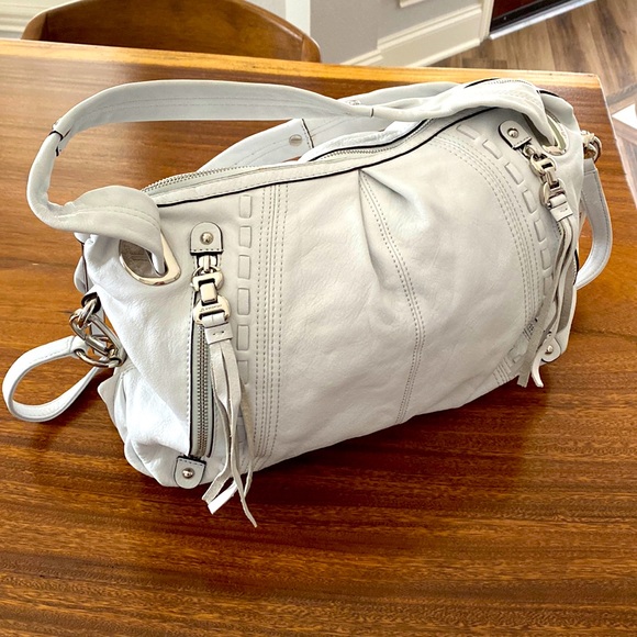 b. makowsky Handbags - New Beautiful White Leather Satchel Med size